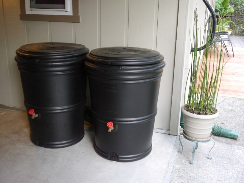 The smallest tanks we have, two 60 gallon barrels.